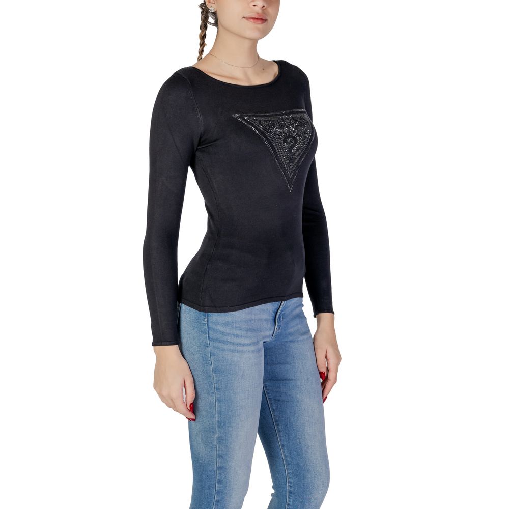 Guess Schwarze Viskose Tops & T-Shirt