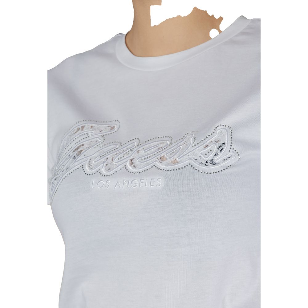 Guess Weiße Baumwoll-Oberteile & T-Shirt