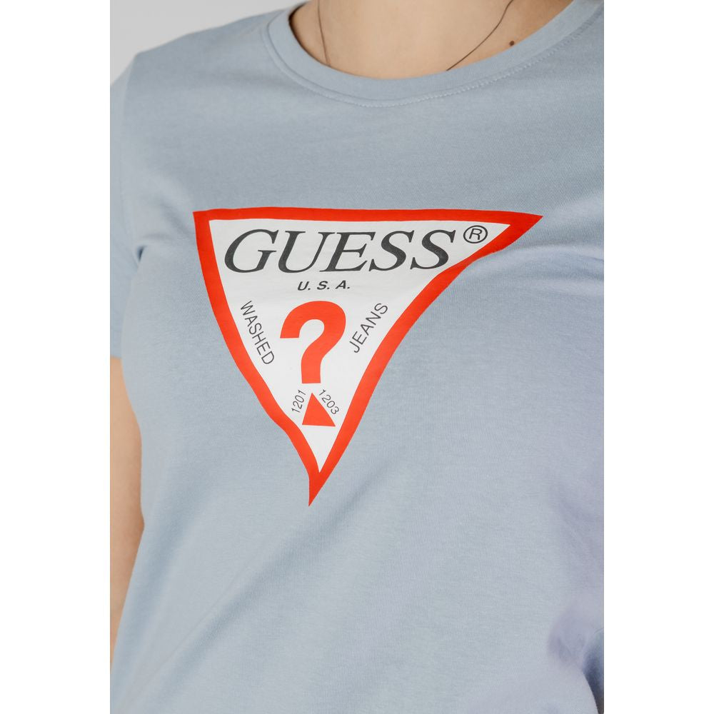 Guess Blaue Baumwolle Tops & T-Shirt