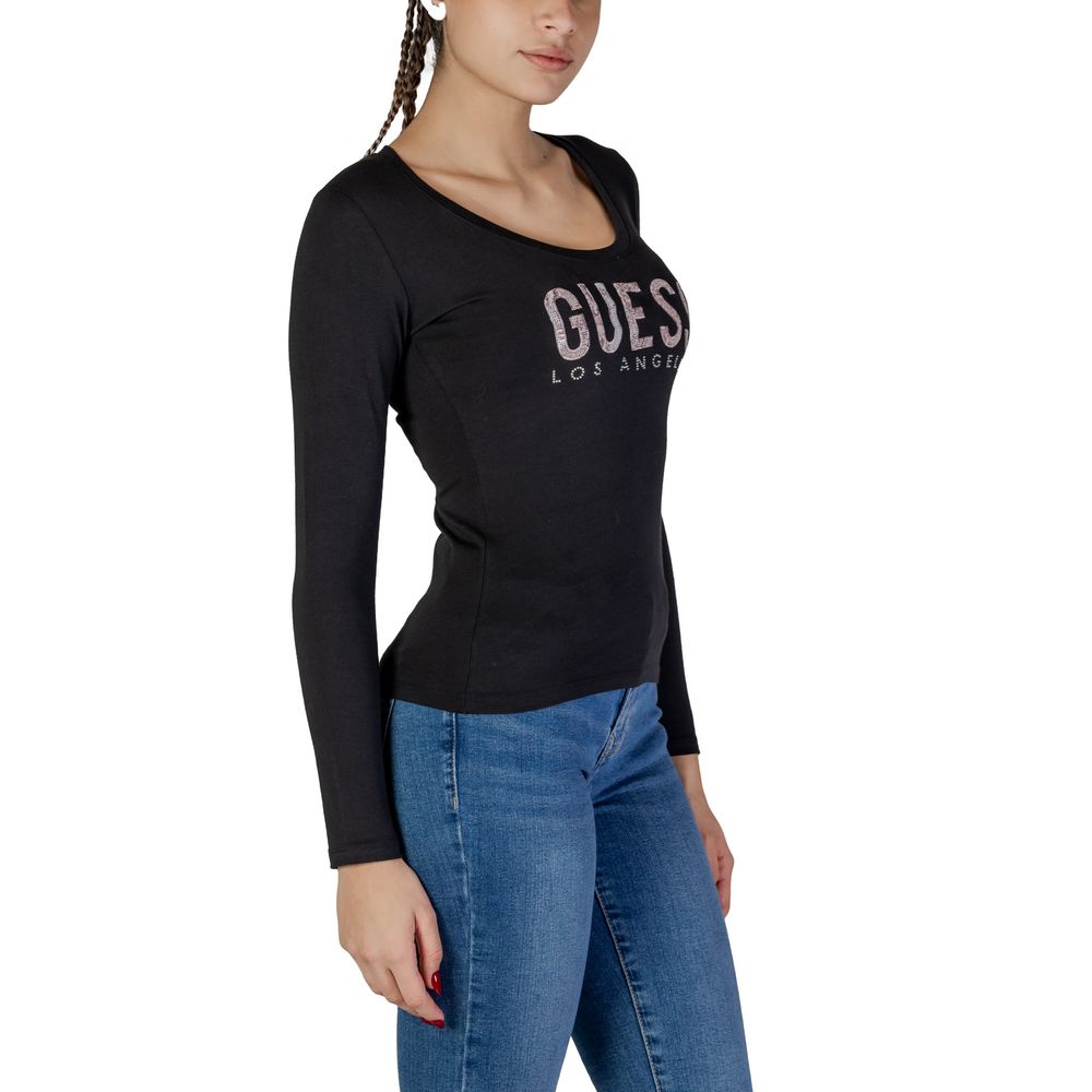 Guess Schwarze Baumwolle Tops & T-Shirt