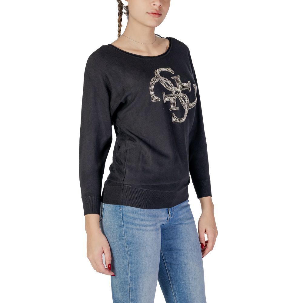 Guess Schwarze Viskose Tops & T-Shirt