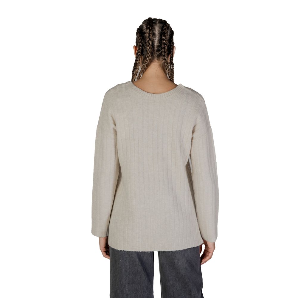 Vila Clothes Beigefarbener Pullover aus Acryl