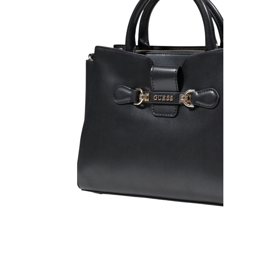 Guess Schwarze Polyethylen-Handtasche