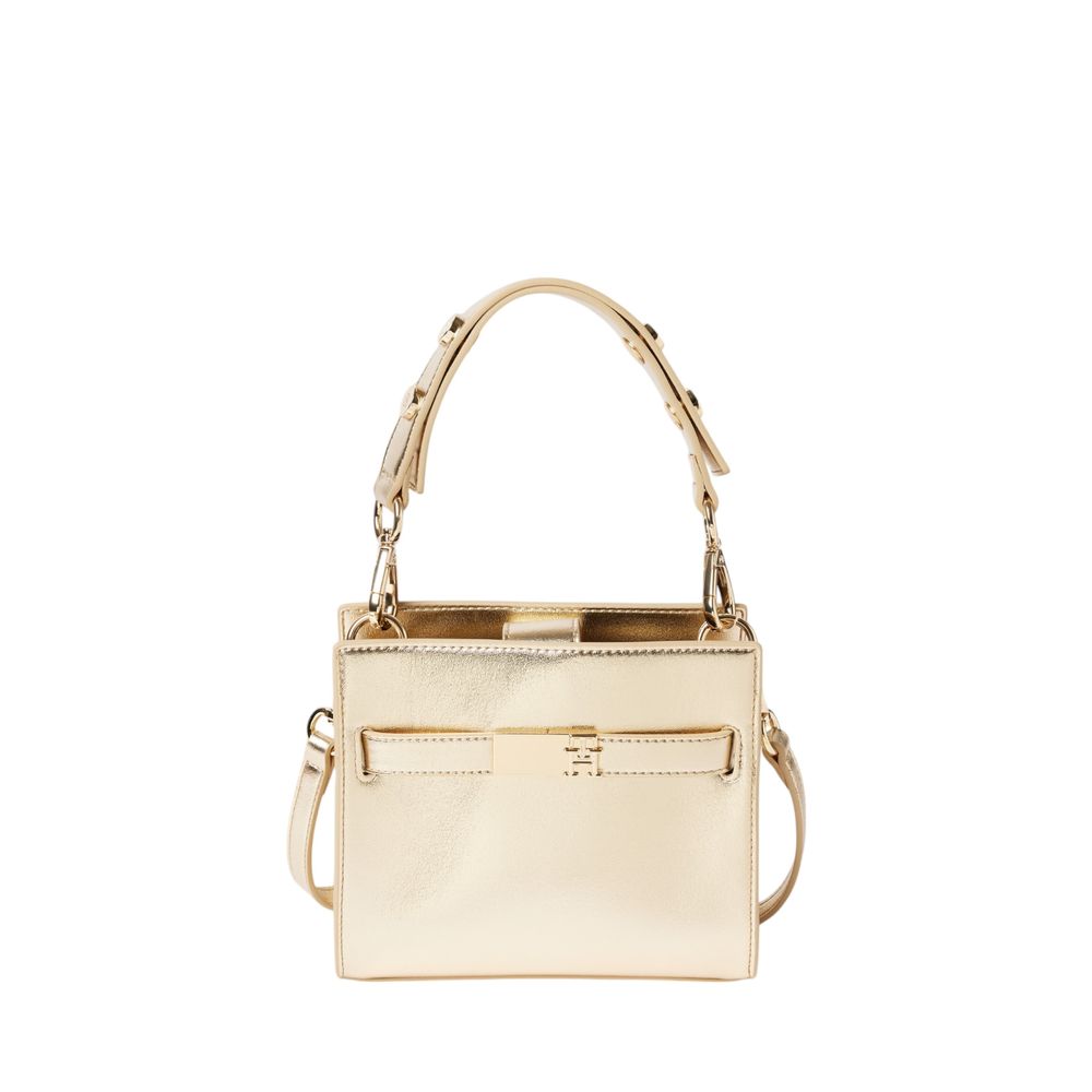 Tommy Hilfiger Goldene Polyethylen-Handtasche