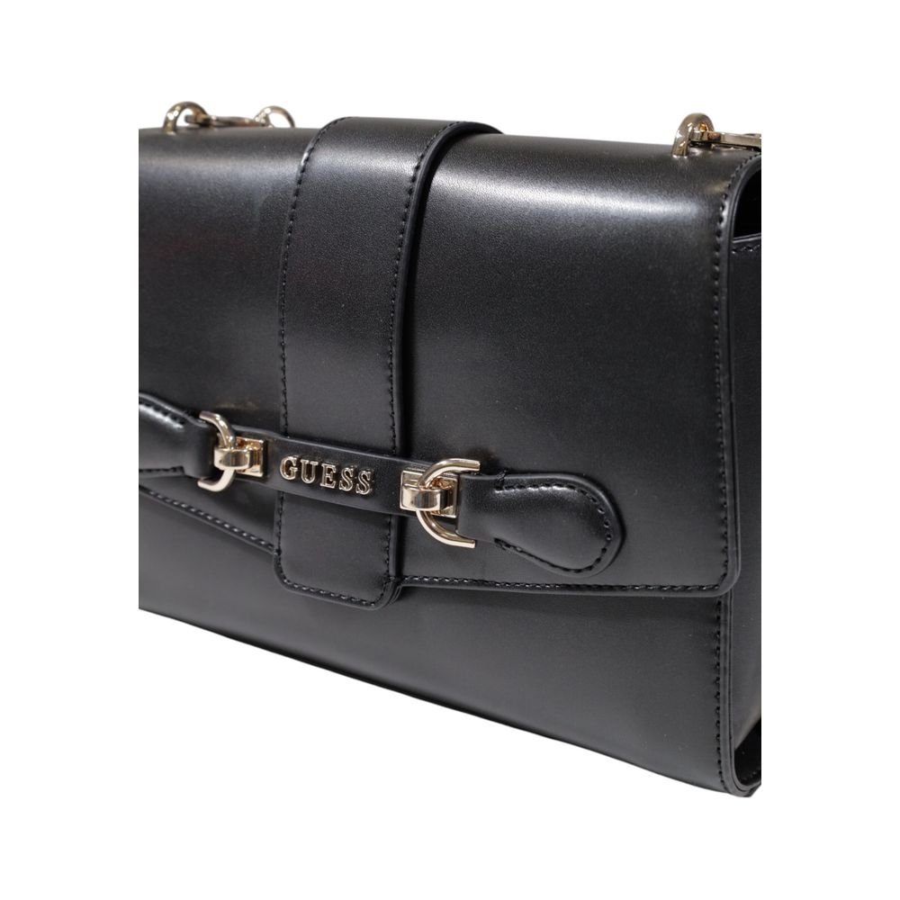 Guess Schwarze Polyethylen-Handtasche