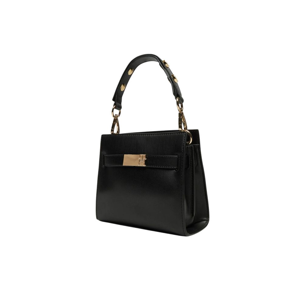 Tommy Hilfiger Schwarze Polyethylen-Handtasche