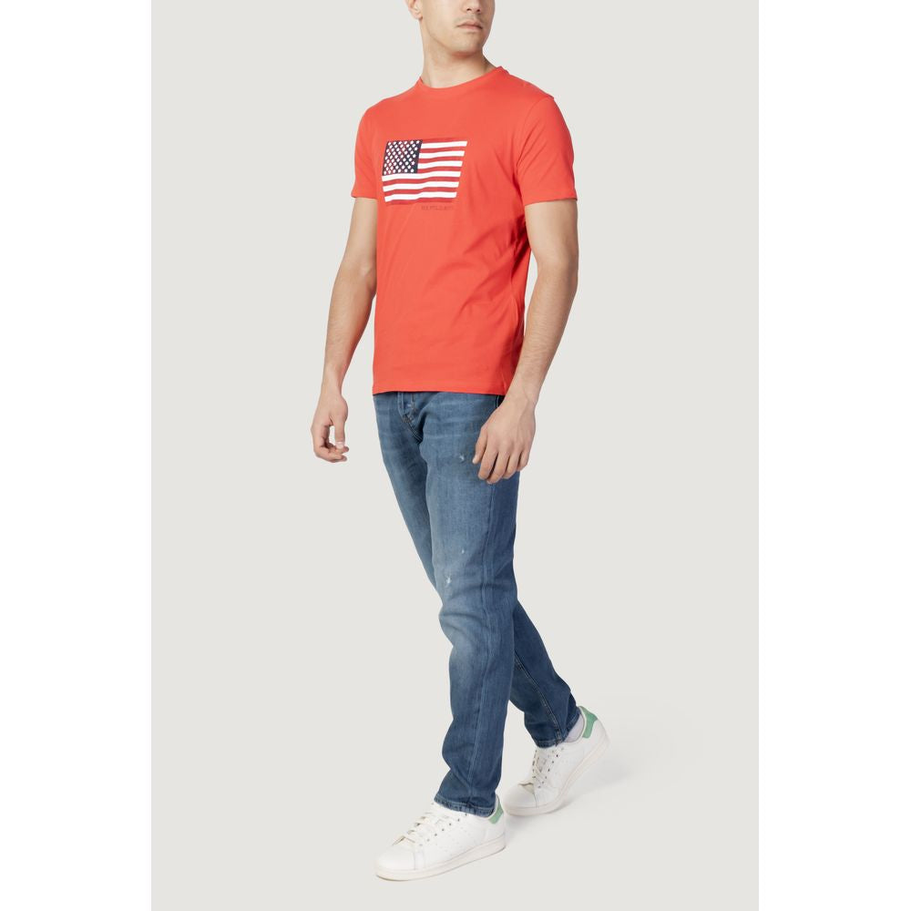 U.S. POLO ASSN. T-Shirt aus roter Baumwolle