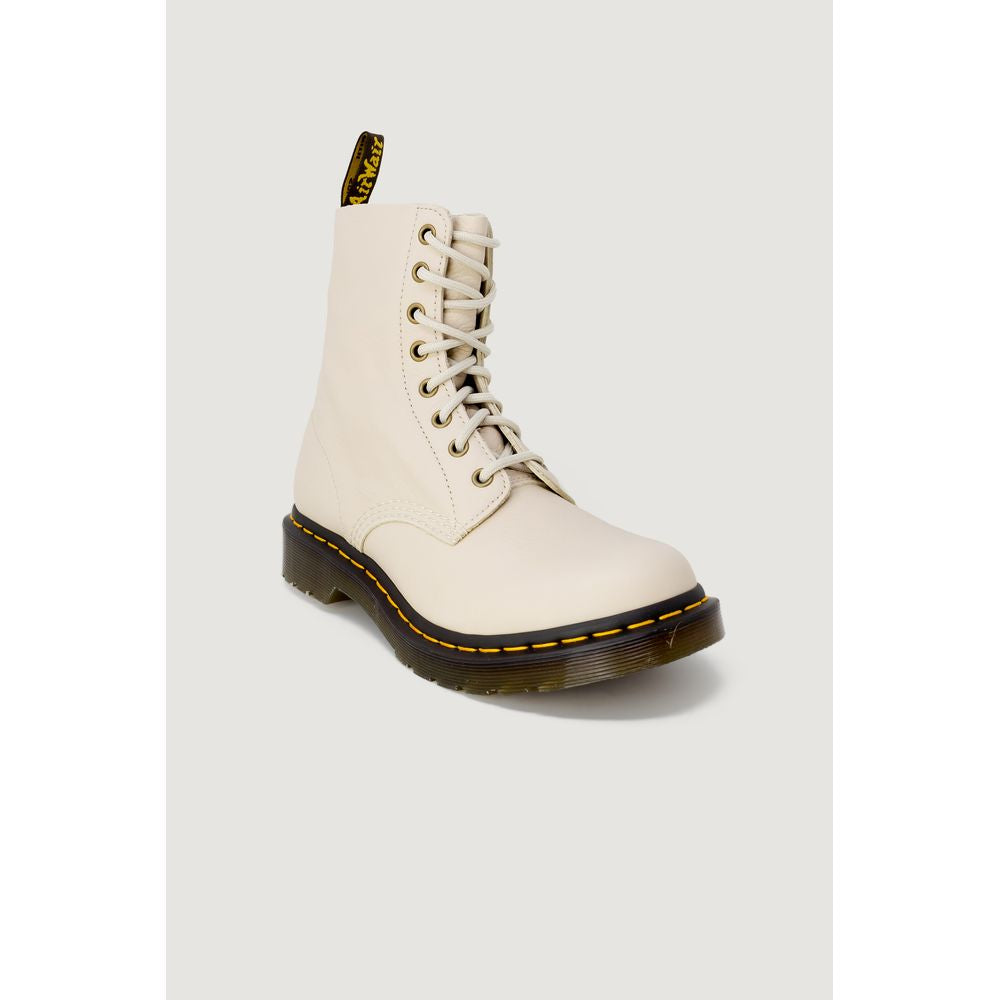 Dr. Martens Beige Lederstiefel