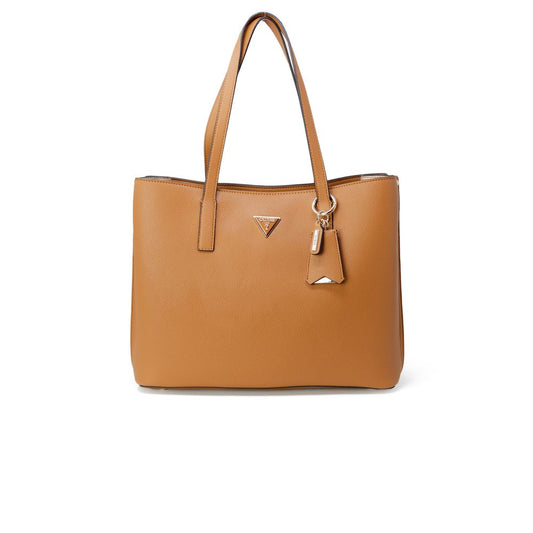 Guess Braune Polyethylen-Handtasche