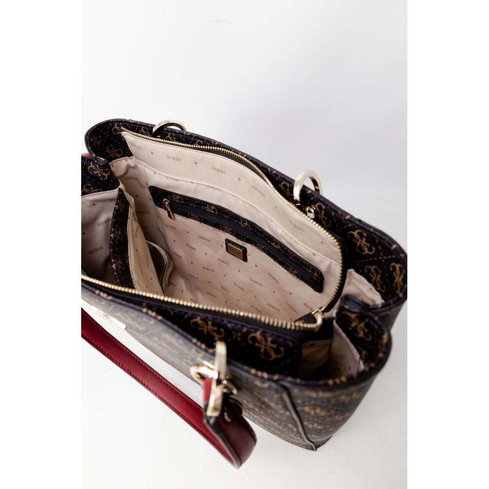 Guess Handtasche aus braunem Kunstleder