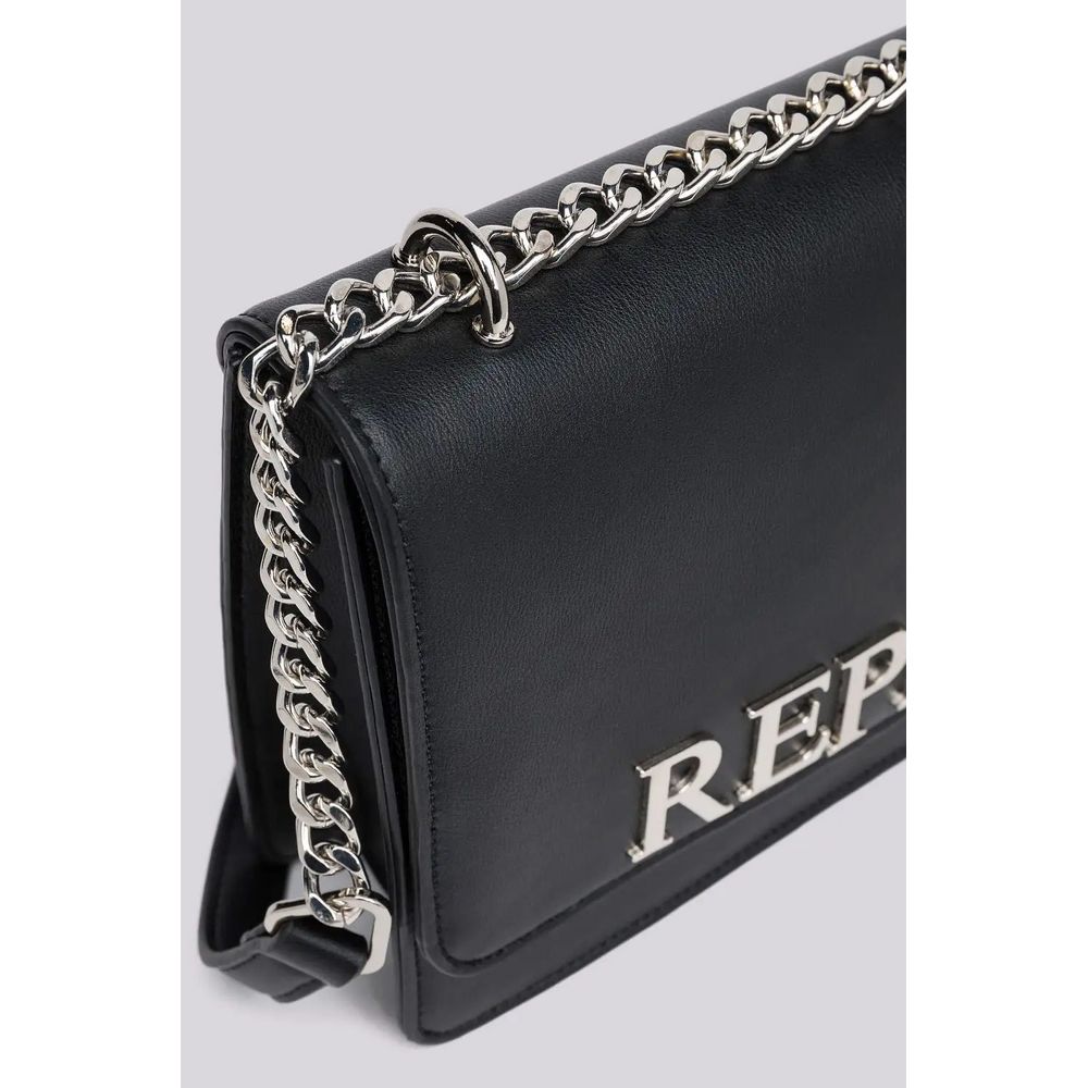 Replay Schwarze Polyethylen-Handtasche