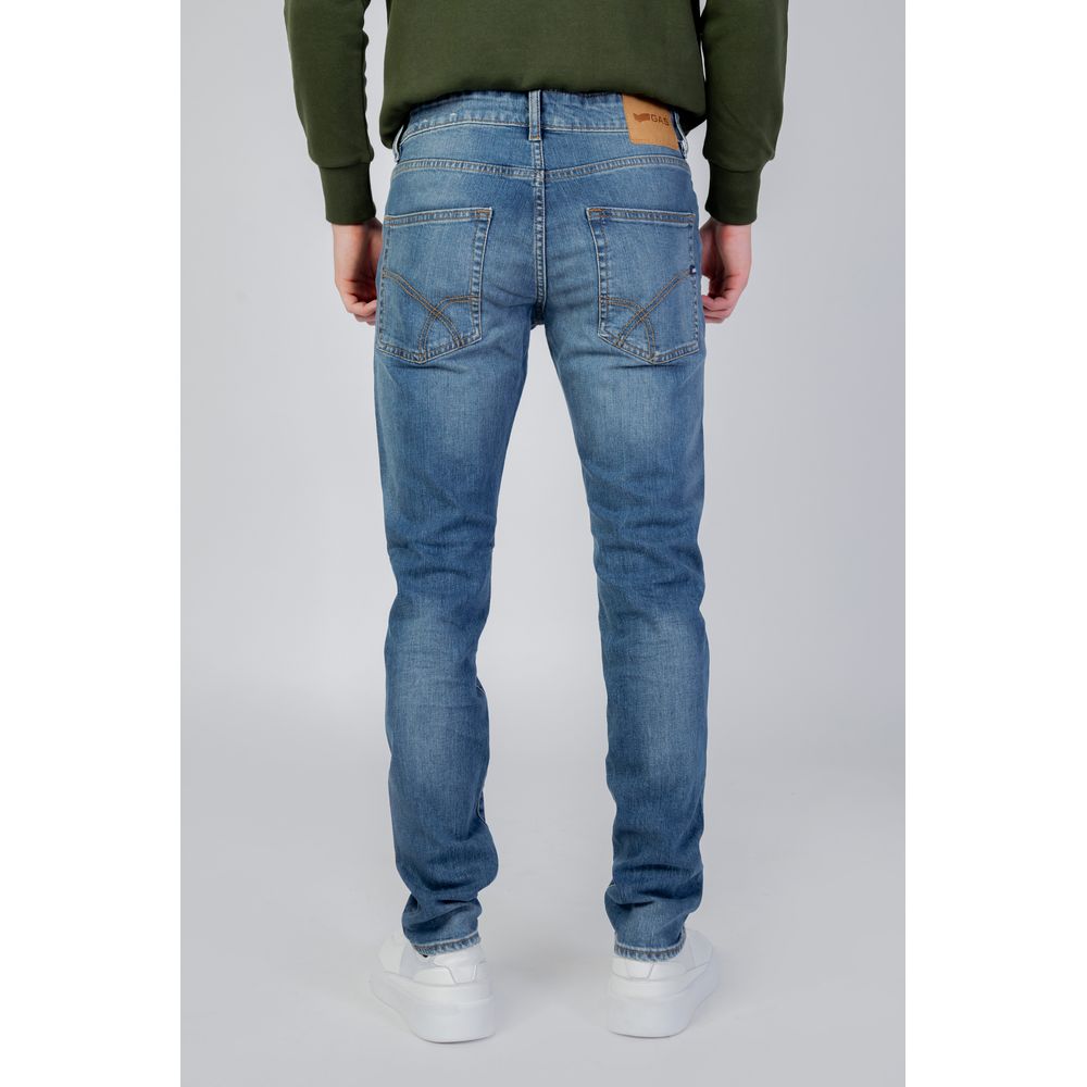 Gas Blaue Baumwolljeans & Hose