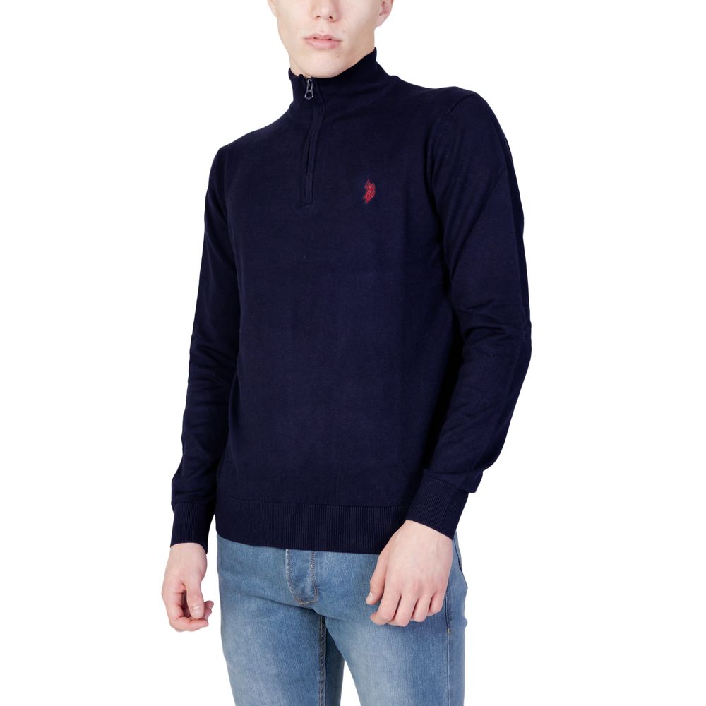 U.S. POLO ASSN. Blauer Baumwollpullover