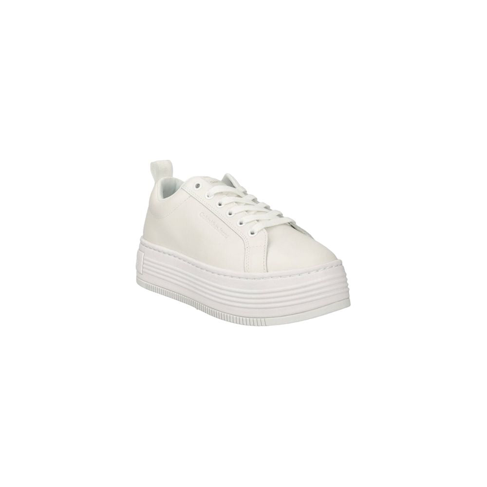 Calvin Klein Jeans Weißes Leder Sneaker