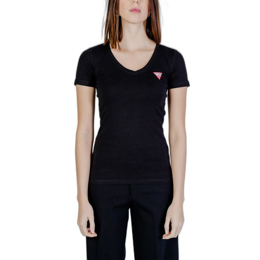 Guess Schwarze Baumwolle Tops & T-Shirt