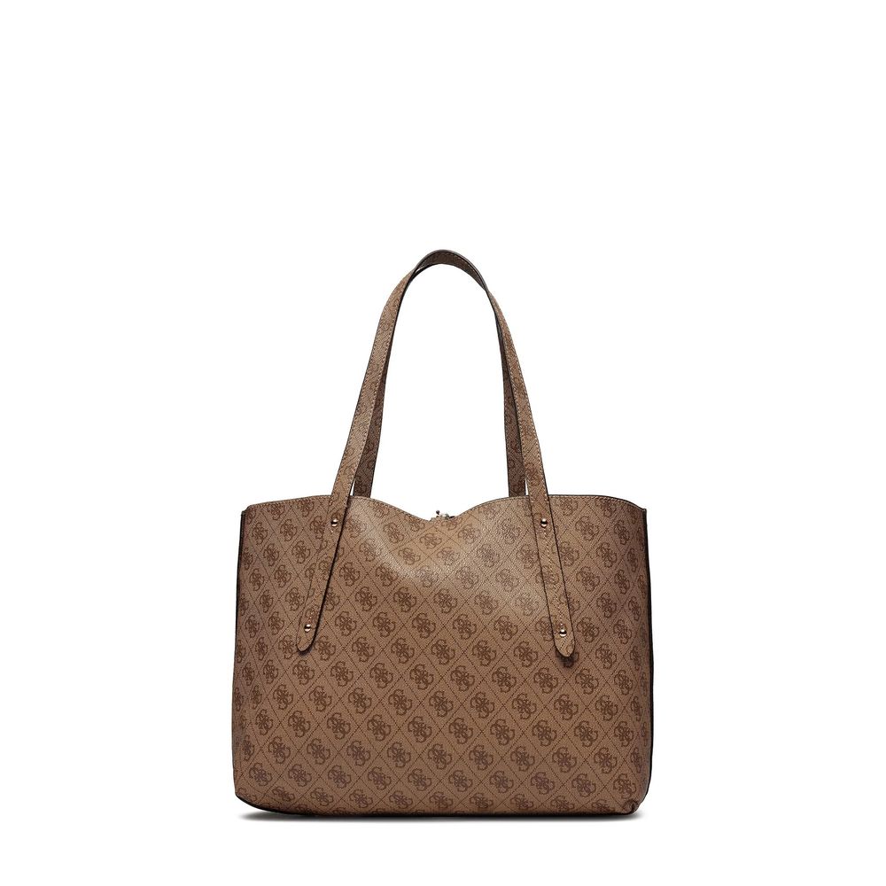 Guess Braune Polyethylen-Handtasche