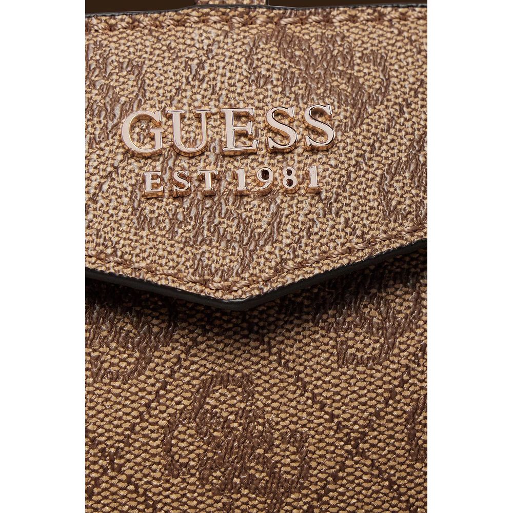 Guess Braune Polyethylen-Handtasche