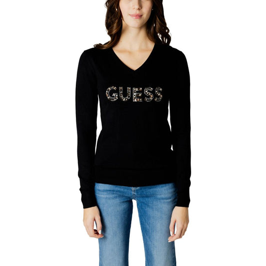 Guess Schwarze Viskose Tops & T-Shirt