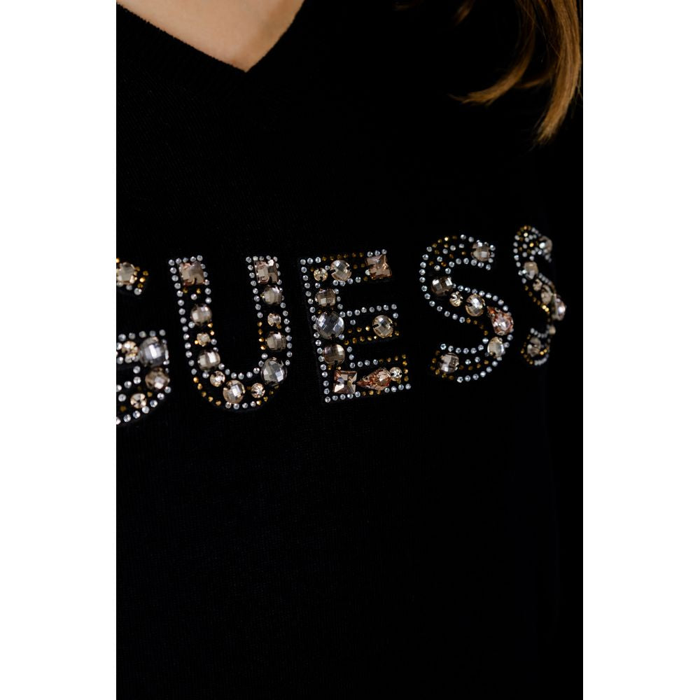 Guess Schwarze Viskose Tops & T-Shirt