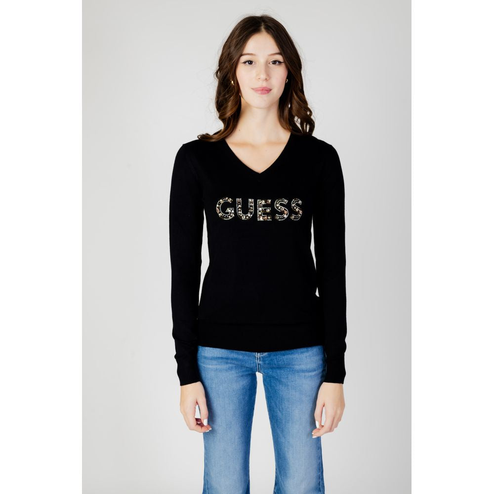 Guess Schwarze Viskose Tops & T-Shirt