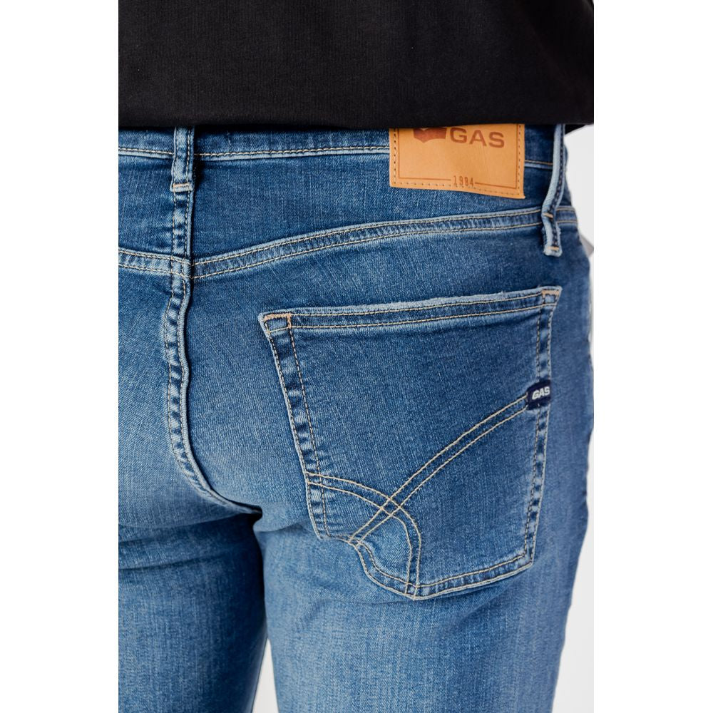 Gas Blaue Baumwolljeans & Hose