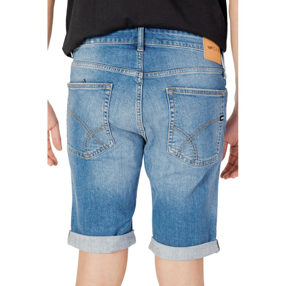 Gas Blaue Baumwollshorts