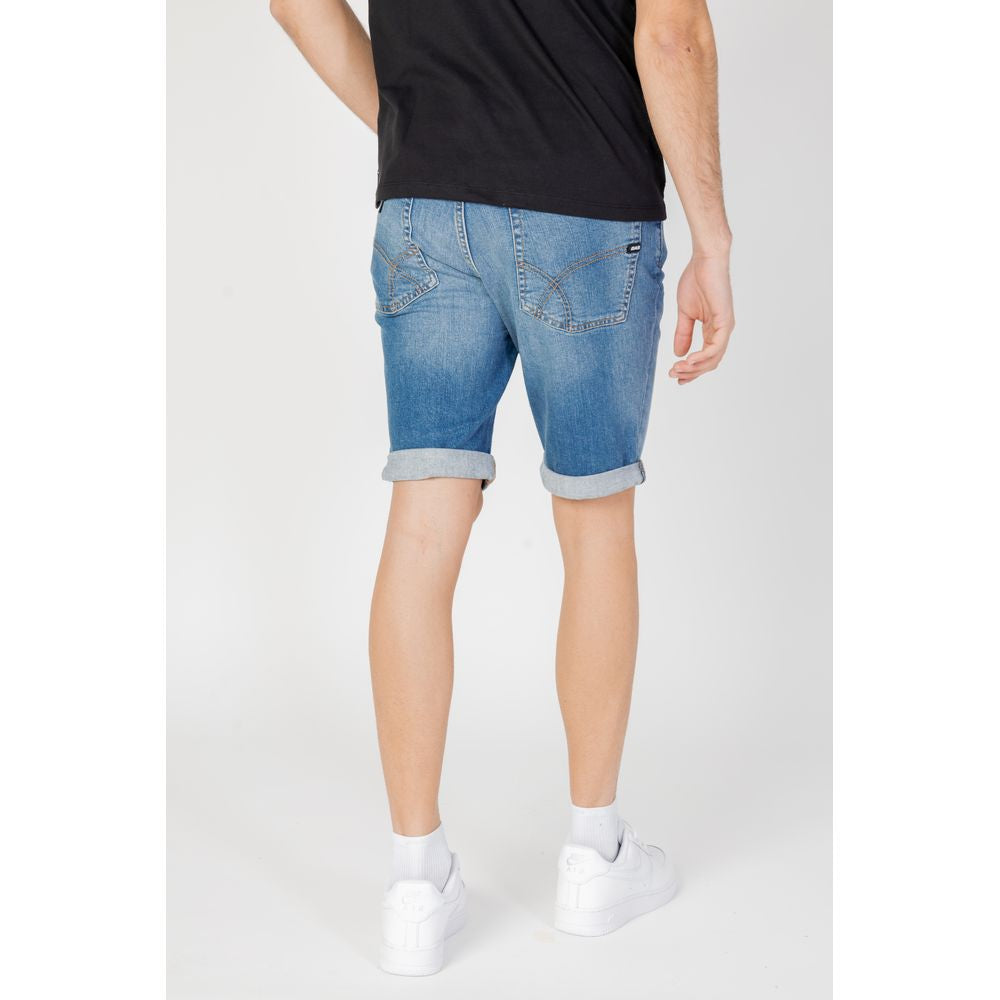 Gas Blaue Baumwollshorts