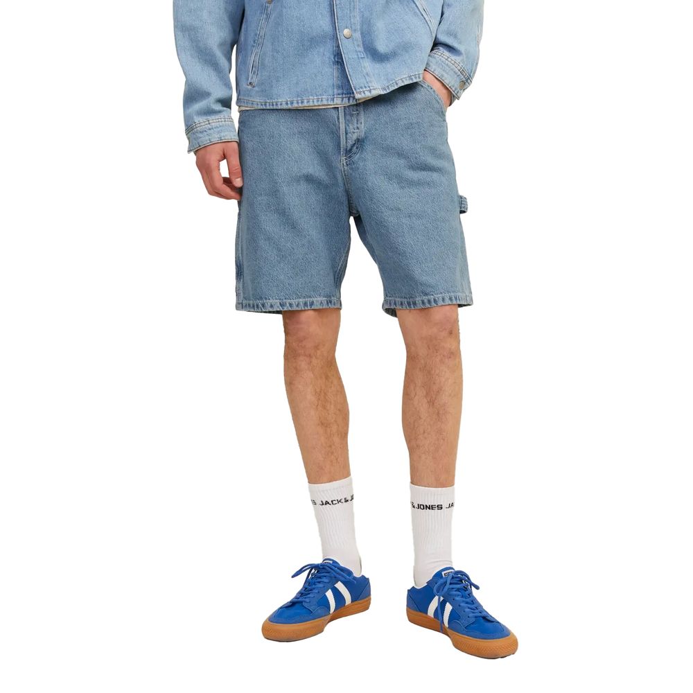 Jack Jones Hellblaue Baumwollshorts