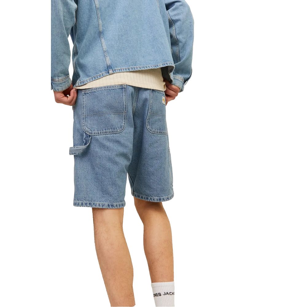 Jack Jones Hellblaue Baumwollshorts