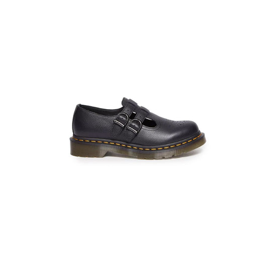 Dr. Martens Flacher Schuh aus schwarzem Leder