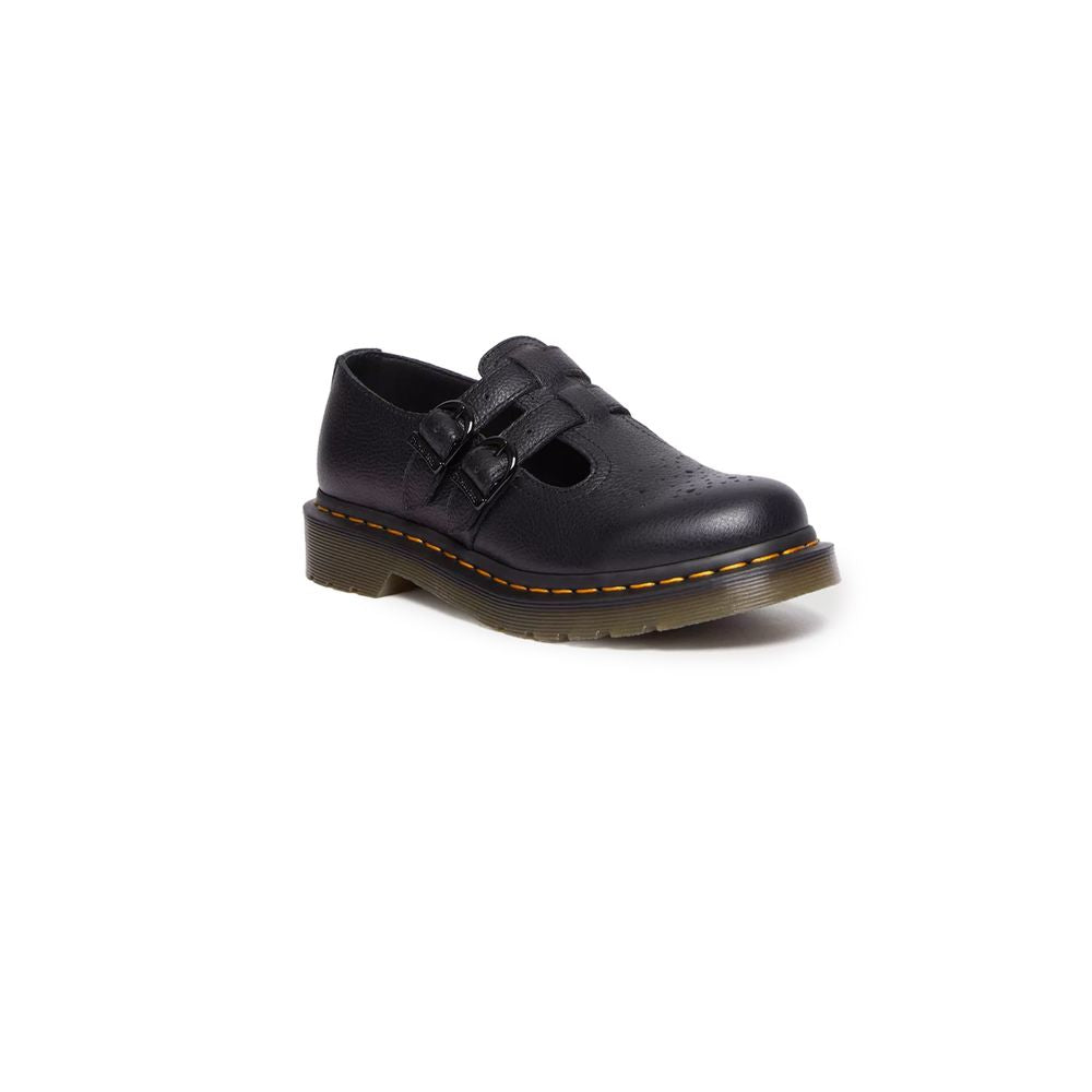 Dr. Martens Flacher Schuh aus schwarzem Leder