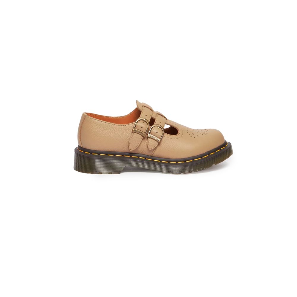 Dr. Martens Flacher Schuh aus Leder in Beige