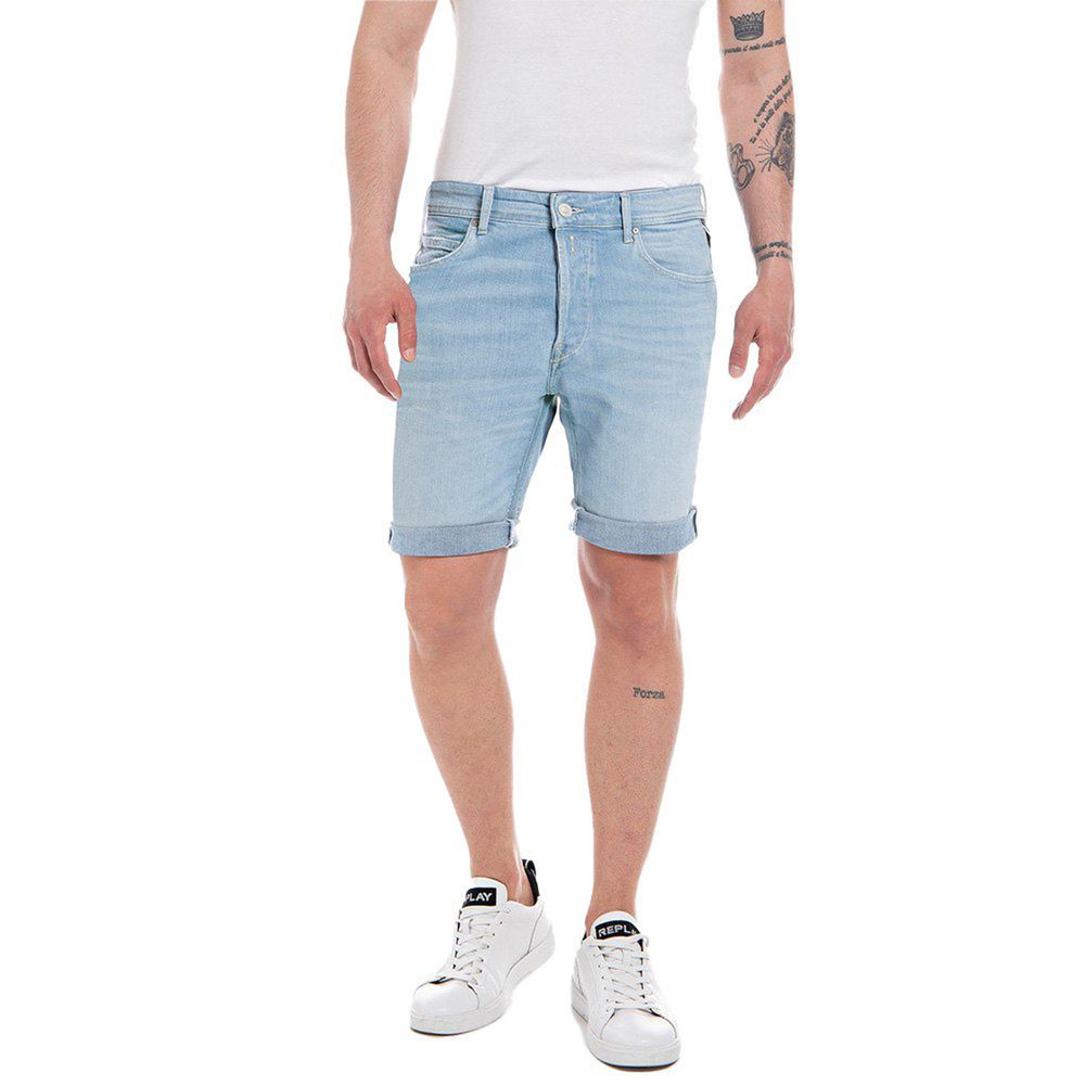 Replay Blaue Baumwollshorts