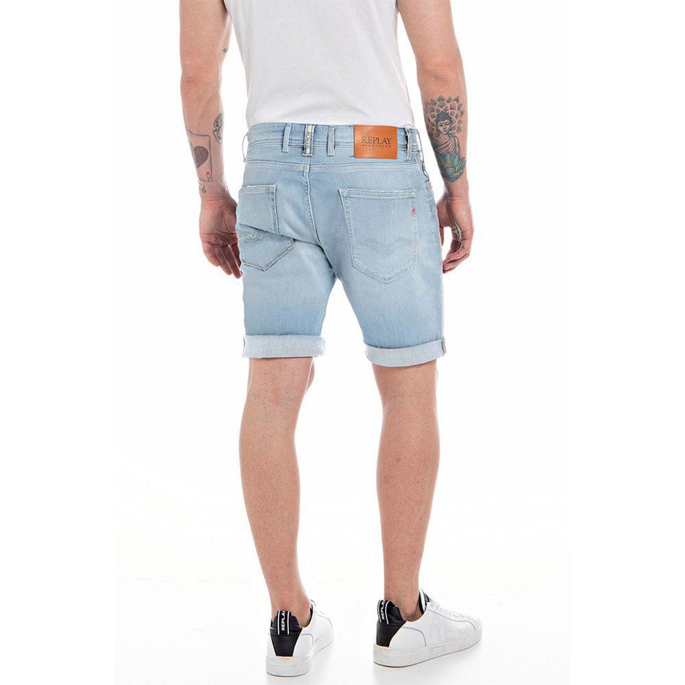 Replay Blaue Baumwollshorts