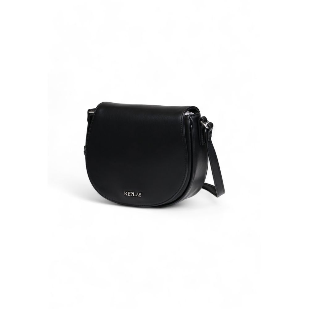 Replay Schwarze Polyethylen-Handtasche