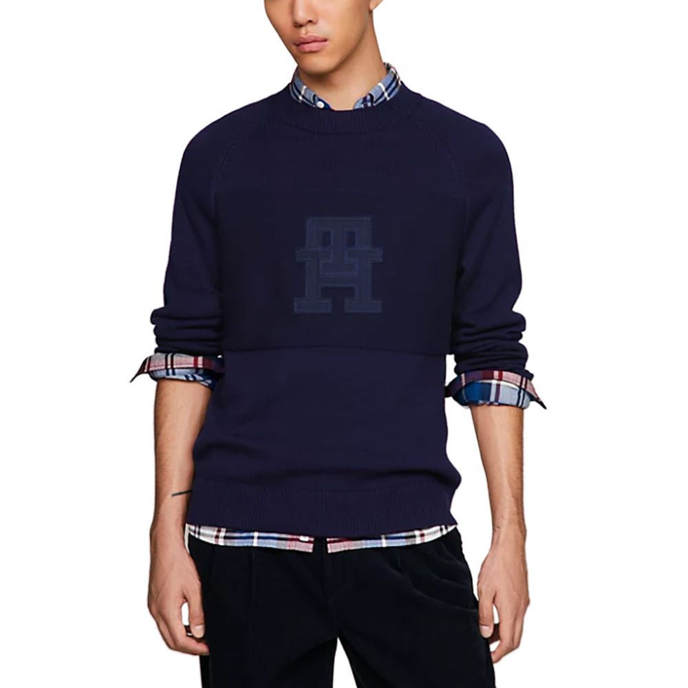 Tommy Hilfiger Blauer Baumwollpullover