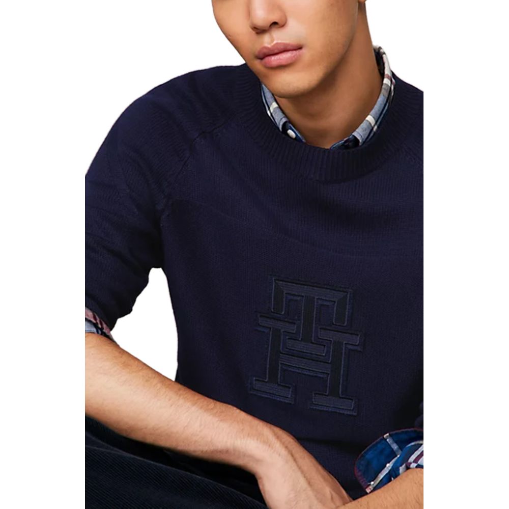 Tommy Hilfiger Blauer Baumwollpullover