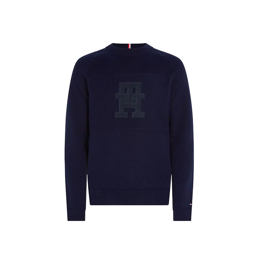 Tommy Hilfiger Blauer Baumwollpullover