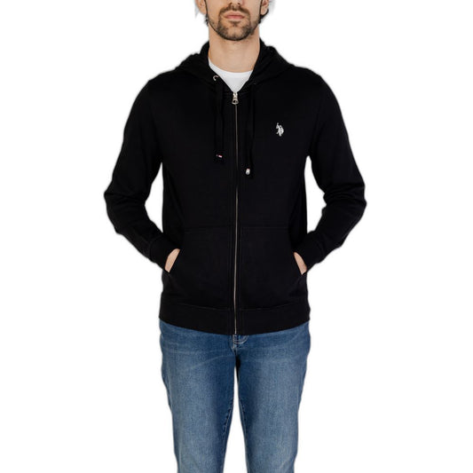 U.S. POLO ASSN. Schwarzer Baumwollpullover