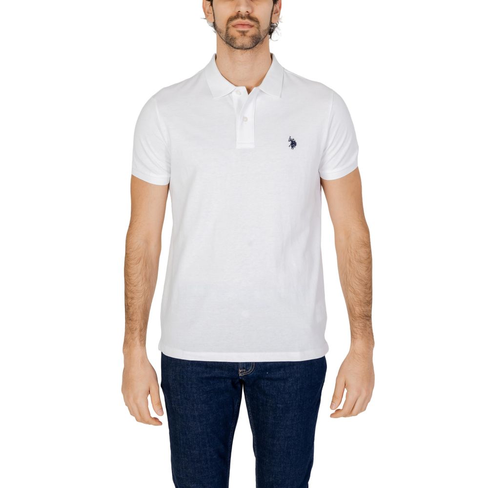 U.S. POLO ASSN. Weißes Baumwoll-Poloshirt