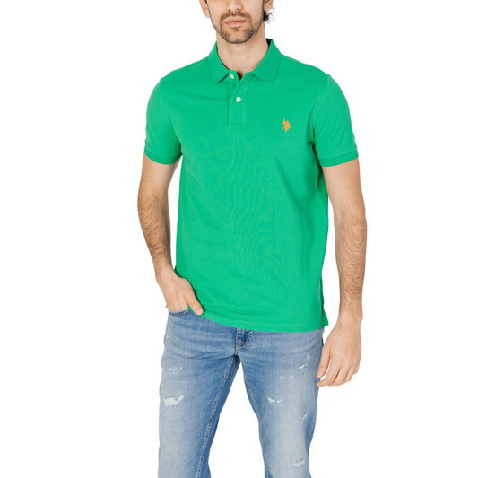 U.S. POLO ASSN. Grünes Baumwoll-Poloshirt