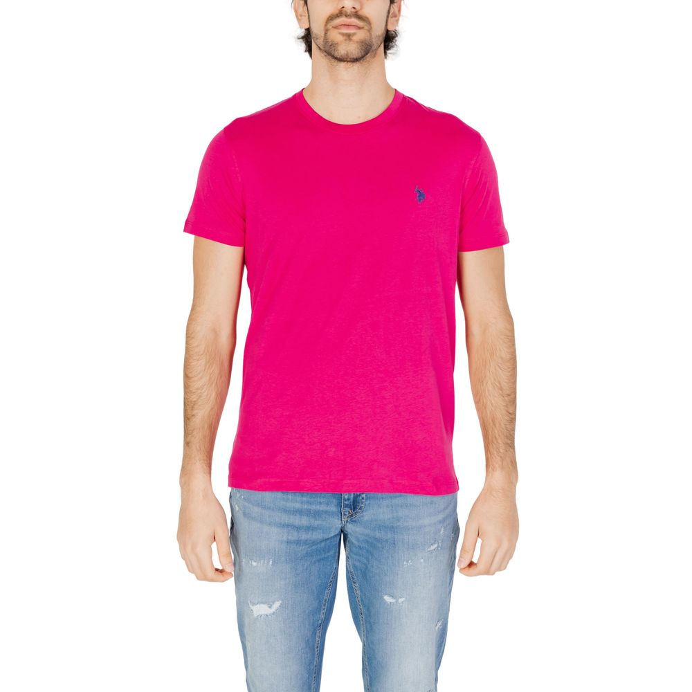 U.S. POLO ASSN. Rosa T-Shirt aus Baumwolle