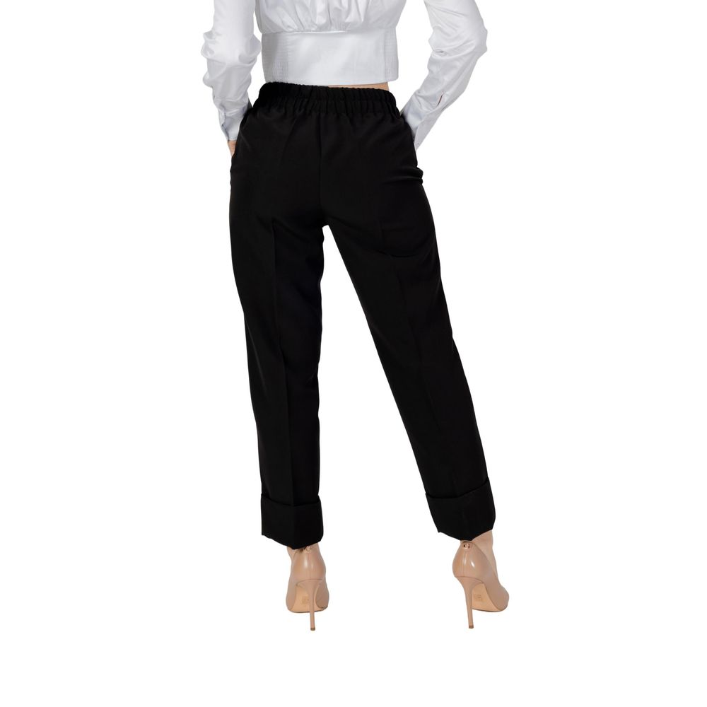 Sandro Ferrone Schwarze Polyester Jeans & Hose