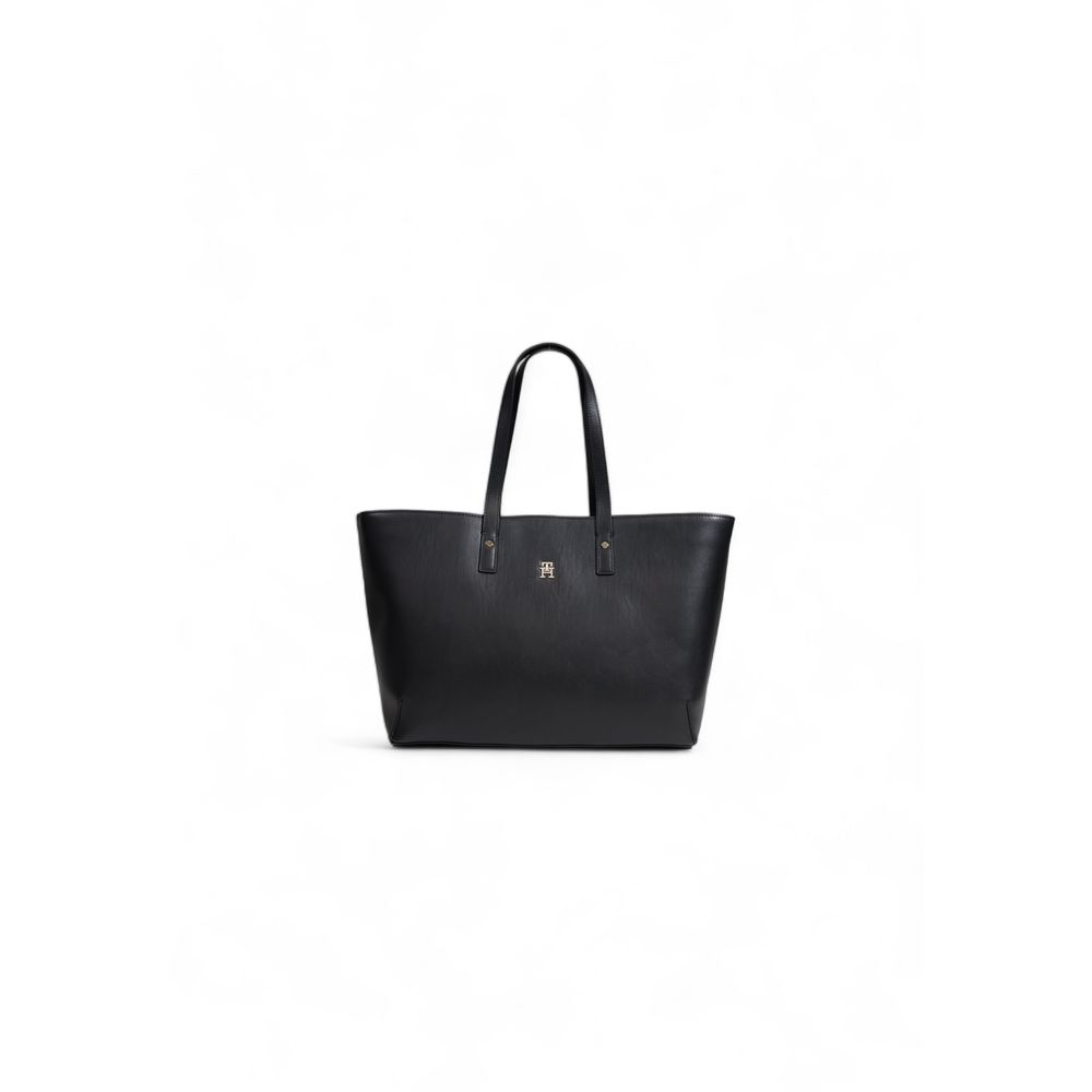 Tommy Hilfiger Schwarze Polyethylen-Handtasche