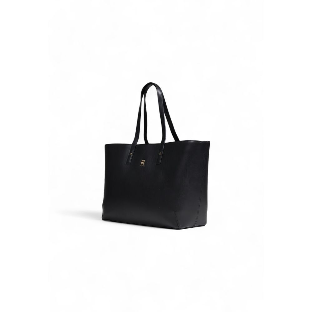 Tommy Hilfiger Schwarze Polyethylen-Handtasche