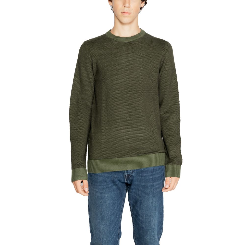 Jack Jones Grüner Baumwollpullover