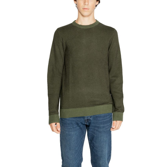 Jack Jones Grüner Baumwollpullover