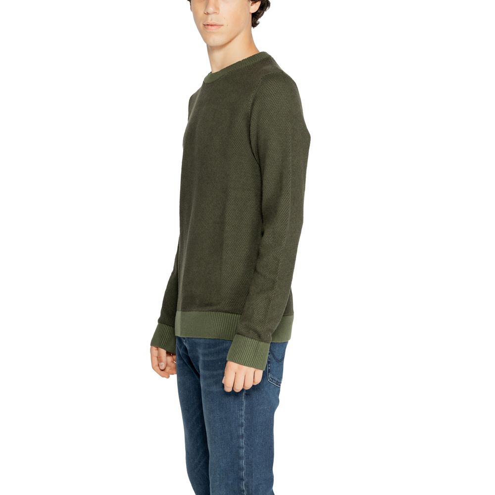 Jack Jones Grüner Baumwollpullover