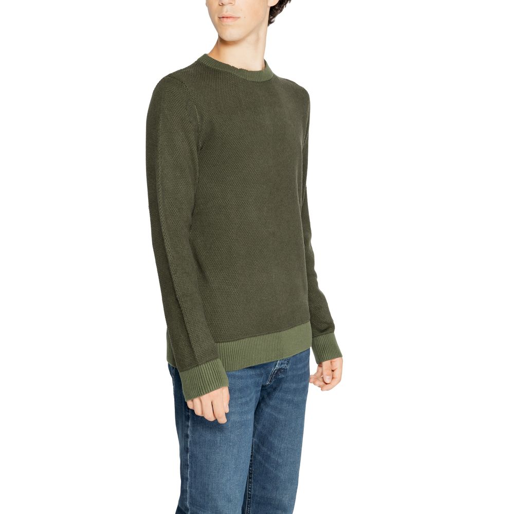 Jack Jones Grüner Baumwollpullover