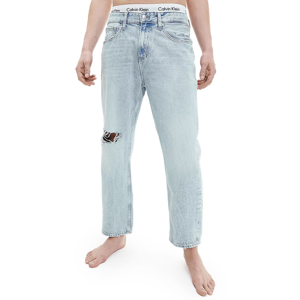 Calvin Klein Jeans Hellblaue Baumwolljeans & Hose